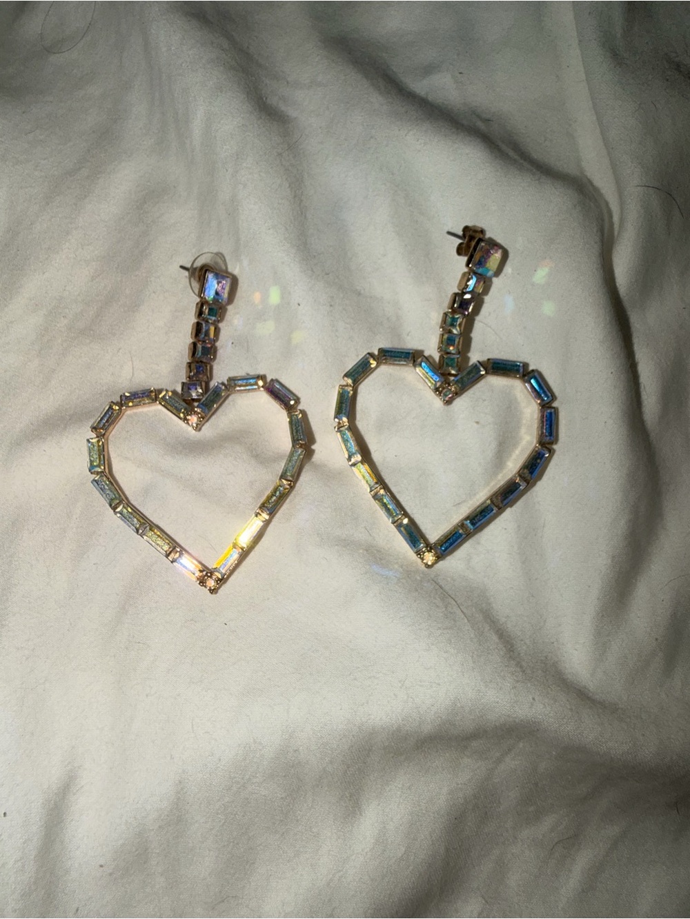 Zara Crystal Heart “Lover” Earrings